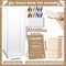 Beeveer 80 Pcs Wedding Guest Book Alternative Wooden Block Guest Book for Wedding Sign in Bridal Shower Decoration Wooden Block Bridal Shower Game for Sign in, Reception(Boho)